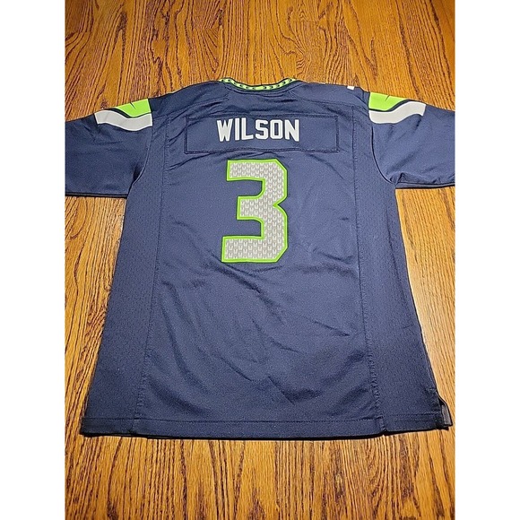 Nike Seattle Seahawks Russell Wilson #3 NFL Football Jersey Youth Size L 14-16 - Picture 13 of 13